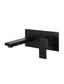 Square Wall Combination Mixer and Spout  Matte Black