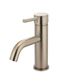 Round Basin Mixer Curved  Champagne