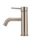 Round Basin Mixer Curved  Champagne