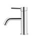 Round Basin Mixer Curved  Chrome