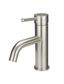 Round Basin Mixer Curved  Brushed Nickel