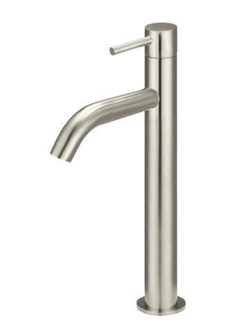 Piccola Tall Basin Mixer Tap Brushed Nickel