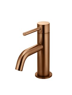 Piccola Basin Mixer Tap  Lustre Bronze