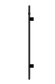 Heated Vertical Towel Rail Matte Black