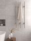 Heated Vertical Towel Rail Brushed Nickel