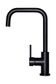 Round Kitchen Mixer Tap  Matte Black