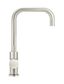 Round Kitchen Mixer Tap Curved  Brushed Nickel