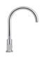 Round Gooseneck Kitchen Mixer Tap  Chrome