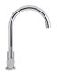 Round Gooseneck Kitchen Mixer Tap  Chrome