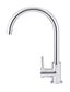 Round Gooseneck Kitchen Mixer Tap  Chrome