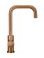 Round Kitchen Mixer Tap Curved  Lustre Bronze