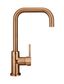 Round Kitchen Mixer Tap Curved  Lustre Bronze