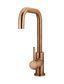 Round Kitchen Mixer Tap Curved  Lustre Bronze