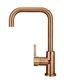 Round Kitchen Mixer Tap Curved  Lustre Bronze