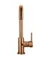 Round Kitchen Mixer Tap Curved  Lustre Bronze