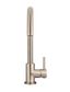 Round Gooseneck Kitchen Mixer Tap  Champagne