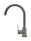 Round Gooseneck Kitchen Mixer Tap - Paddle Handle Shadow