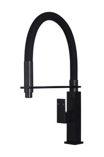 Square Flexible Kitchen Mixer Tap  Matte Black