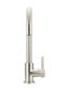 Round Kitchen Mixer Tap  Brushed Nickel