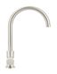 Round Kitchen Mixer Tap  Brushed Nickel