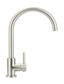 Round Kitchen Mixer Tap  Brushed Nickel