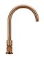 Round Kitchen Mixer Tap  Lustre Bronze