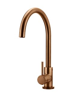 Round Kitchen Mixer Tap  Lustre Bronze