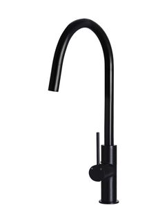 Round Piccola Pull Out Kitchen Mixer Tap  Matte Black