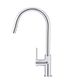 Round Piccola Pull Out Kitchen Mixer Tap  Chrome