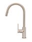 Round Piccola Pull Out Kitchen Mixer Tap  Champagne