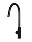 Round Piccola Pull Out Kitchen Mixer Tap - Pinless Handle Matte Black