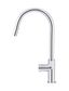 Round Piccola Pull Out Kitchen Mixer Tap - Pinless Handle Chrome