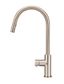 Round Piccola Pull Out Kitchen Mixer Tap - Pinless Handle Champagne