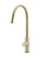 Round Piccola Pull Out Kitchen Mixer Tap - Pinless Handle Tiger Bronze