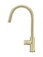 Round Piccola Pull Out Kitchen Mixer Tap - Pinless Handle Tiger Bronze