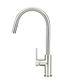 Round Piccola Pull Out Kitchen Mixer Tap  Brushed Nickel