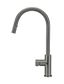 Round Piccola Pull Out Kitchen Mixer Tap - Pinless Handle Shadow