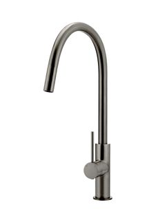 Round Piccola Pull Out Kitchen Mixer Tap  Shadow