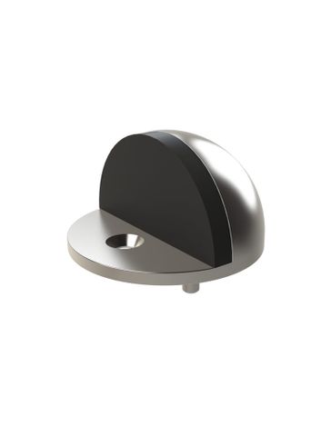 Round Half Moon Door Stop  Chrome