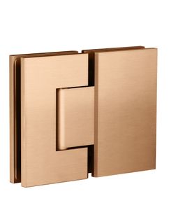 Glass to Glass Shower Door Hinge Lustre Bronze