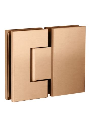 Glass to Glass Shower Door Hinge Lustre Bronze