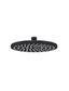 Round Shower Rose 200mm  Matte Black