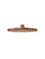 Round Shower Rose 200mm Lustre Bronze