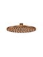 Round Shower Rose 200mm Lustre Bronze