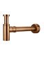 Round Bottle Trap for 32mm basin waste and 40mm outlet  Lustre Bronze