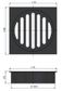 Square Floor Grate Shower Drain 100mm outlet  Matte Black