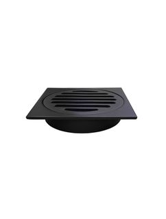 Square Floor Grate Shower Drain 100mm outlet  Matte Black