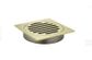 Square Floor Grate Shower Drain 100mm outlet  Tiger Bronze