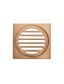 Square Floor Grate Shower Drain 100mm outlet  Lustre Bronze