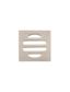 Square Floor Grate Shower Drain 50mm outlet  Champagne